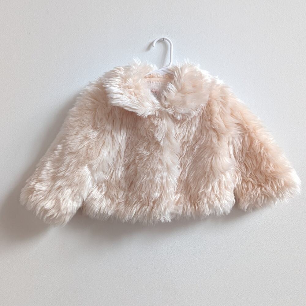 Janie and Jack Pink Fur Coat 3-4Y Girly Holidays